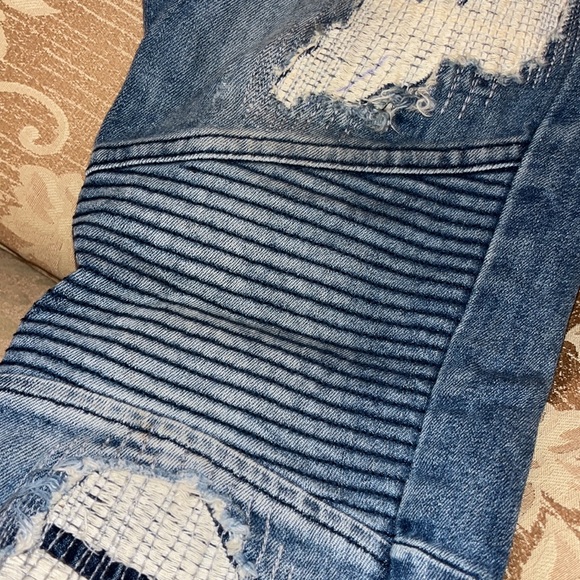 ZARA RIBBED / DISTRESSED JEANS SKINNY - Picture 3 of 4